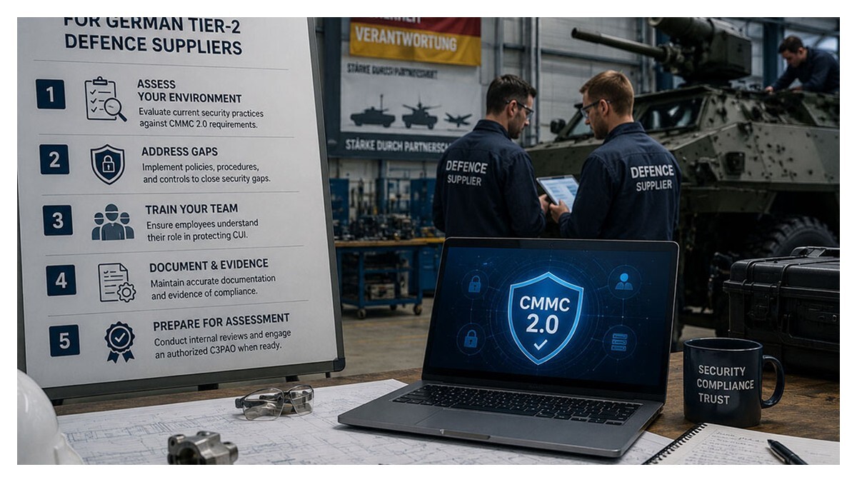 Fünf Schritte zur CMMC-Bereitschaft für Tier-2-Zulieferer