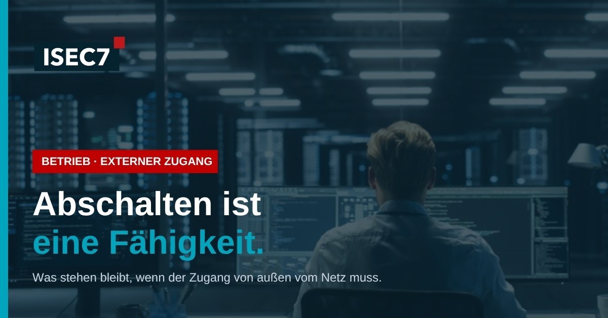 ISEC7 Blog: Abschalten ist eine Fähigkeit, kein Knopf