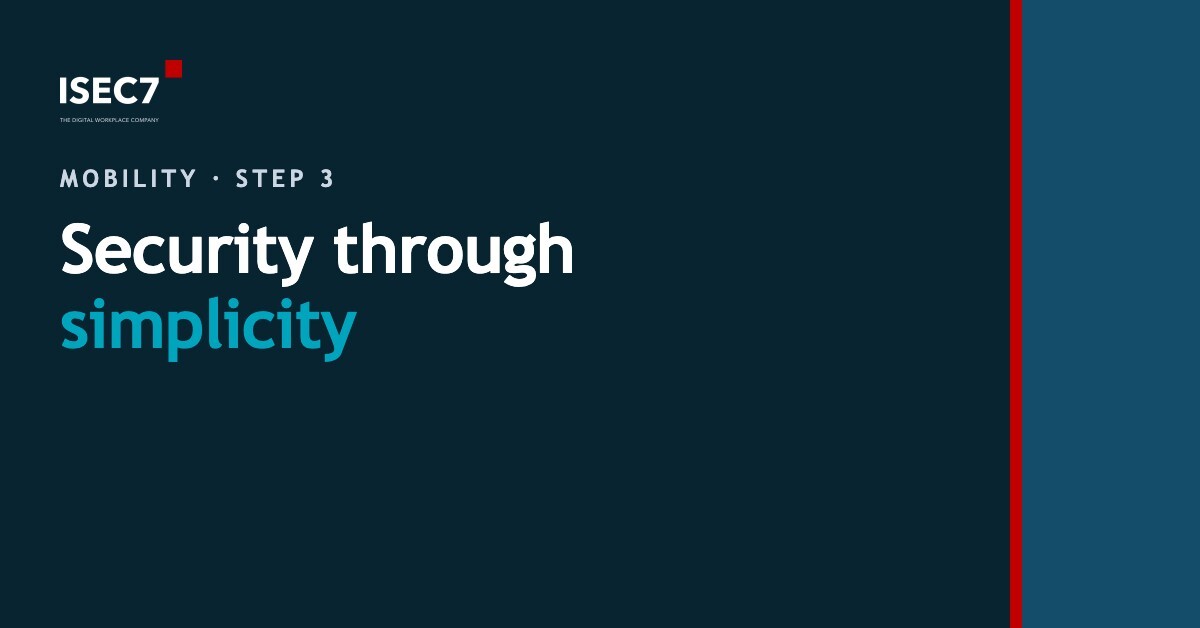 Security through simplicity