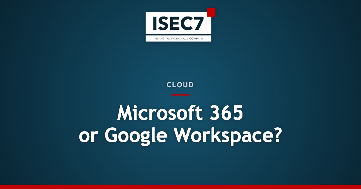 Microsoft 365 or Google Workspace?