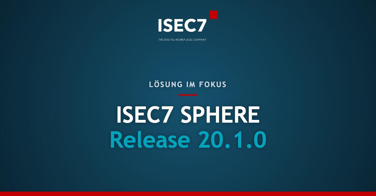 ISEC7 SPHERE Release 20.1.0