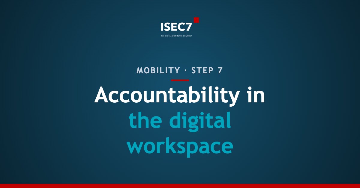 Accountability in the digital workspace