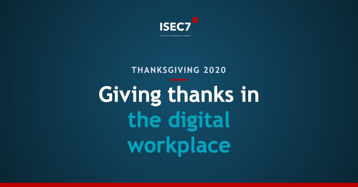 Giving thanks in the digital workplace