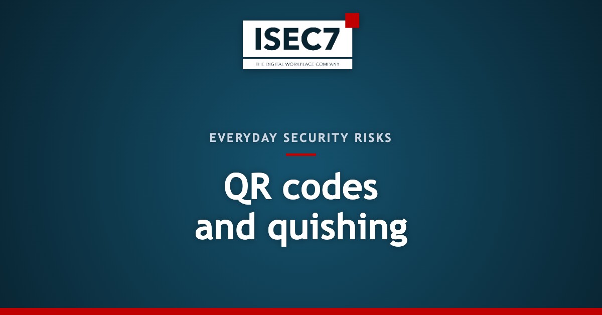 QR codes and quishing