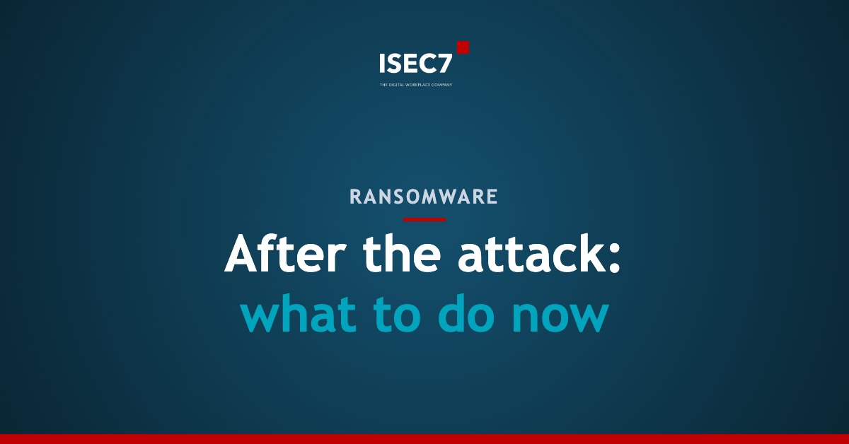 After the attack: what to do now