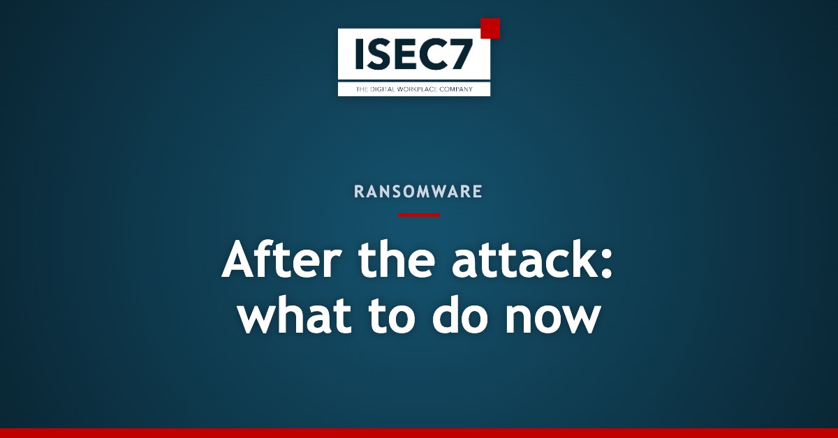 After the attack: what to do now