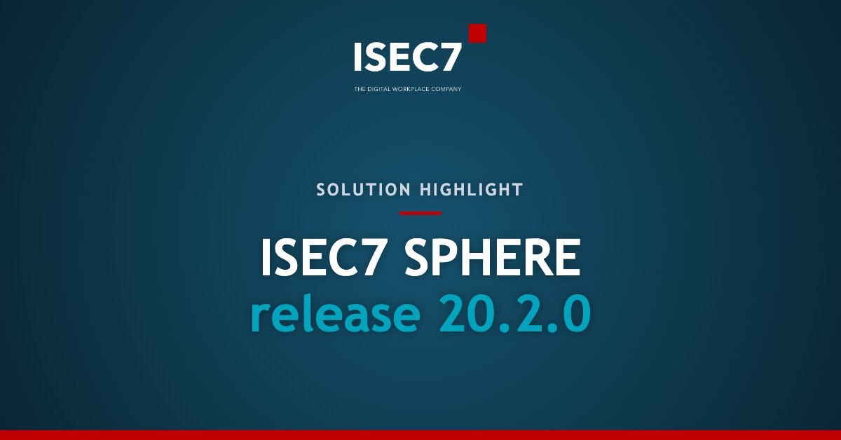 ISEC7 SPHERE release 20.2.0