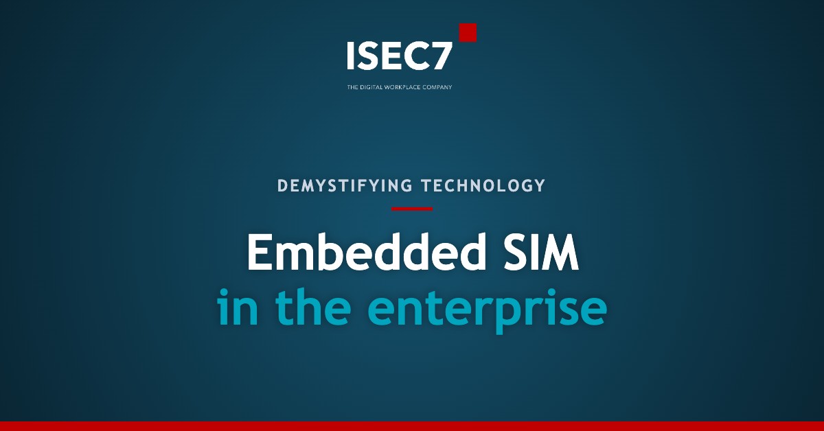 Embedded SIM in the enterprise