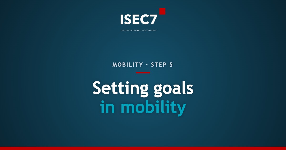 Setting goals in mobility