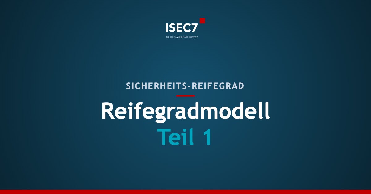 Reifegradmodell Teil 1