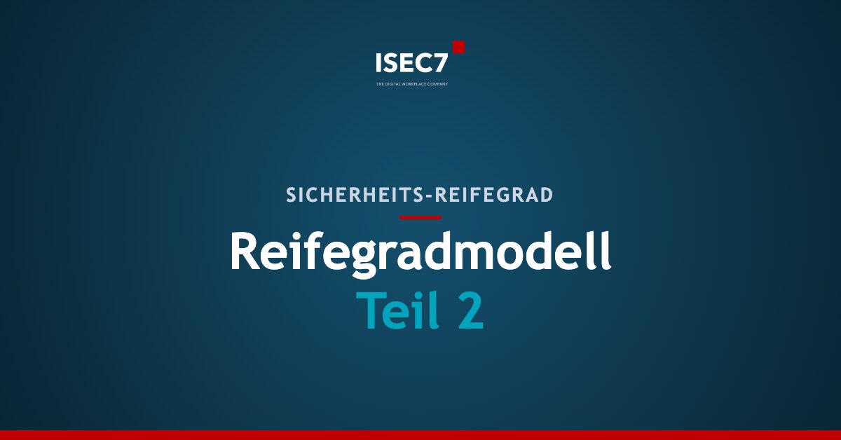 Reifegradmodell Teil 2