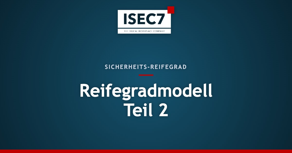 Reifegradmodell Teil 2