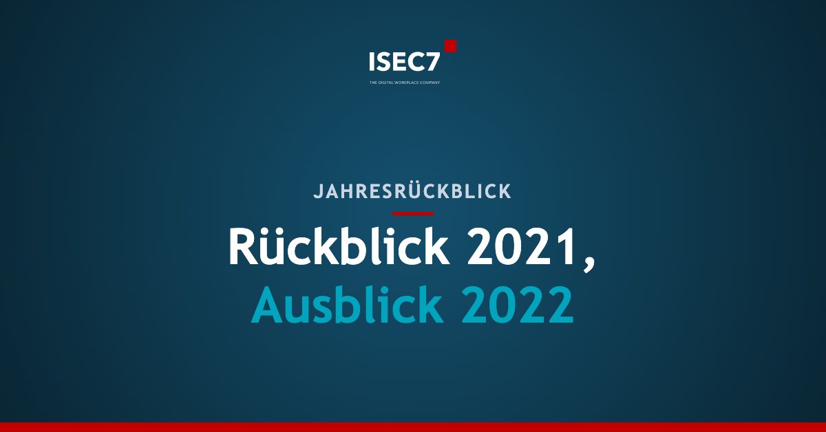 Rückblick 2021, Ausblick 2022