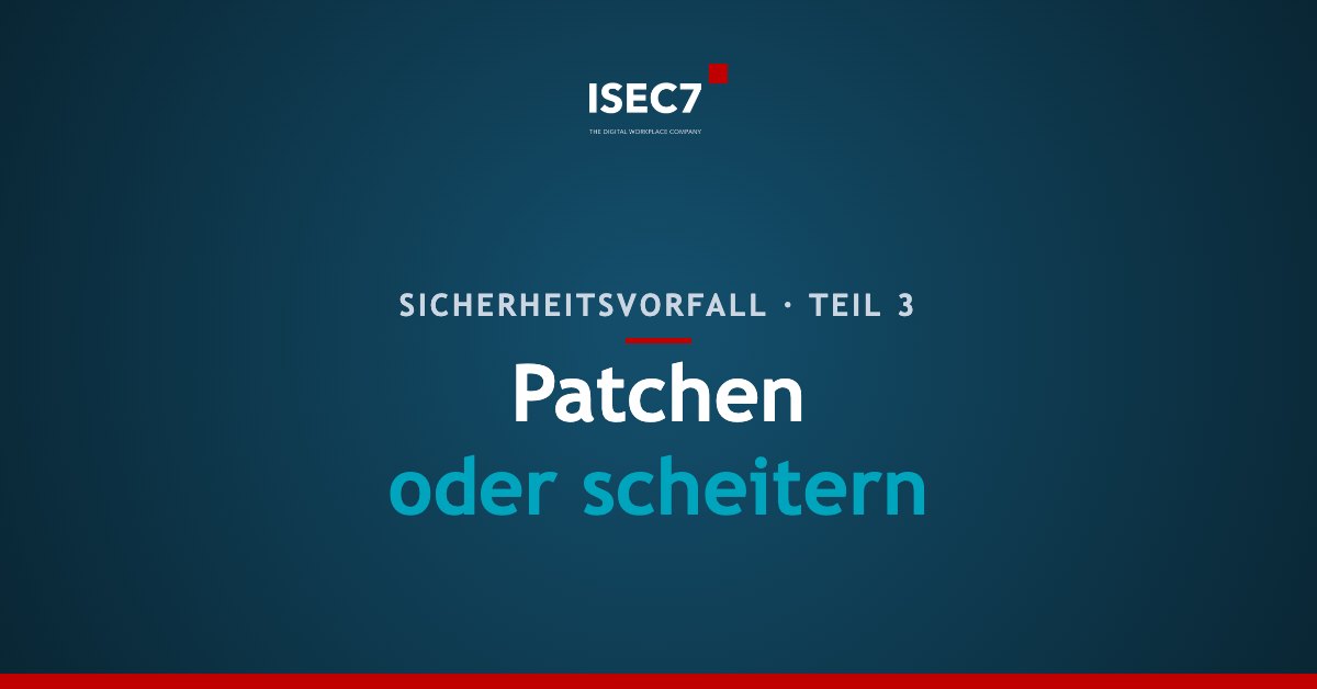 Patchen oder scheitern