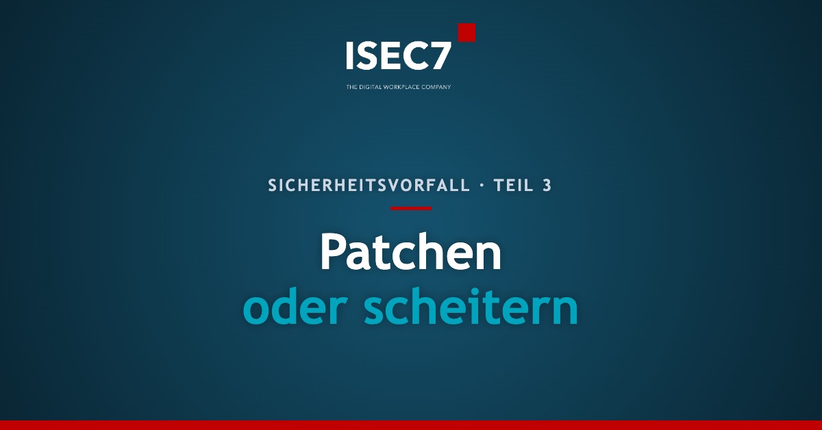 Patchen oder scheitern