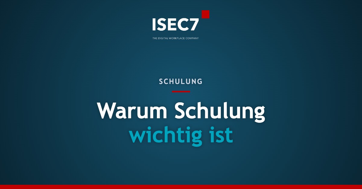Warum Schulung wichtig ist