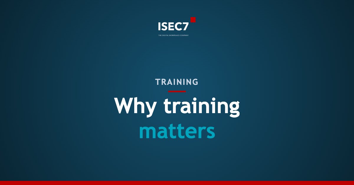 Why training matters