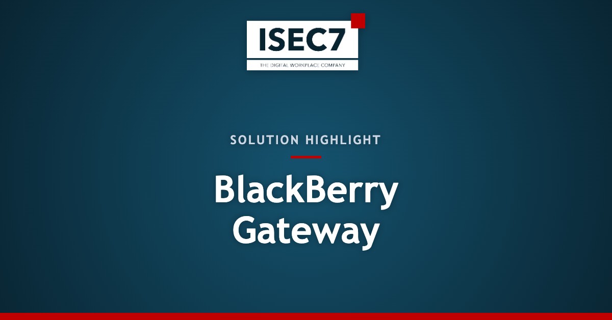 BlackBerry Gateway