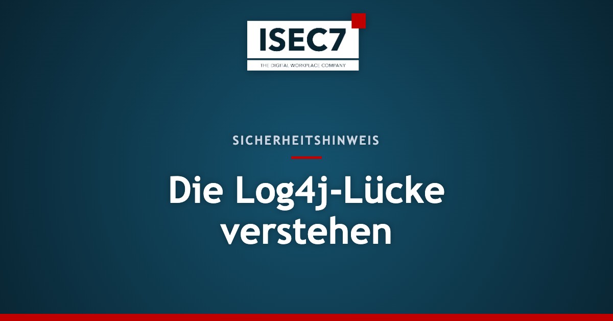 Die Log4j-Lücke verstehen