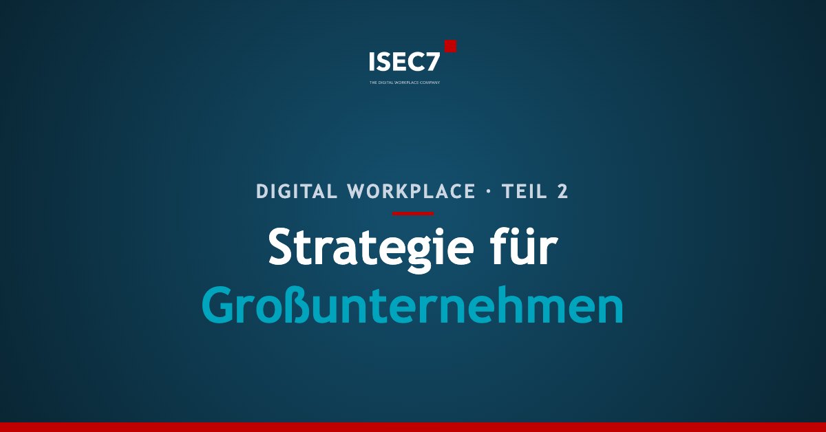 Strategie für Großunternehmen