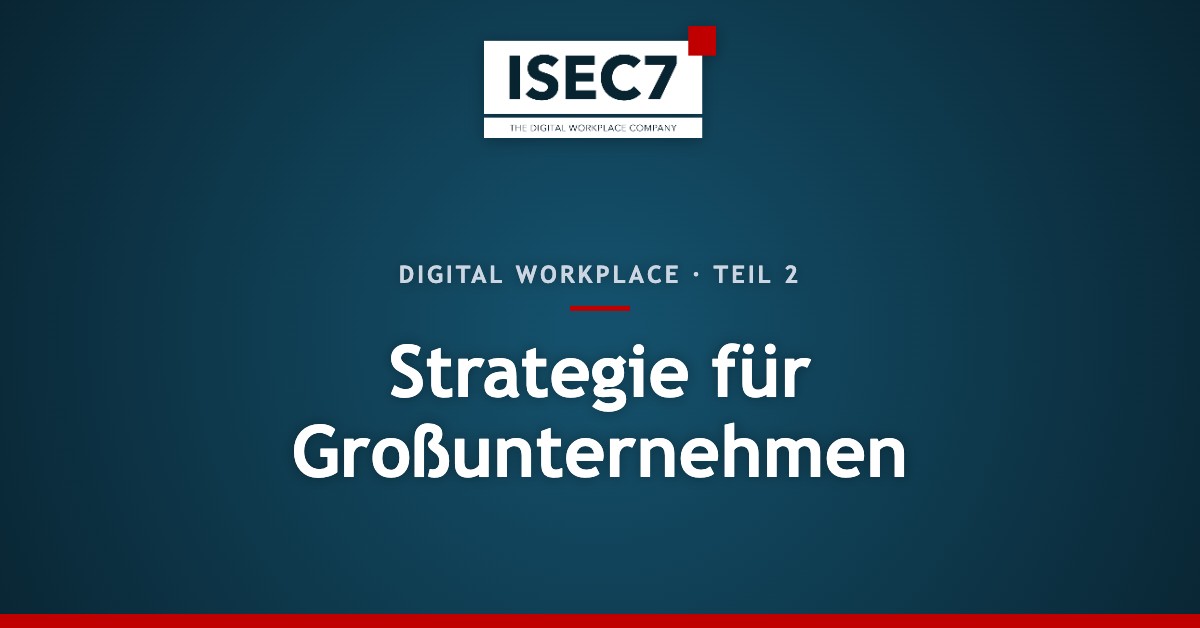 Strategie für Großunternehmen
