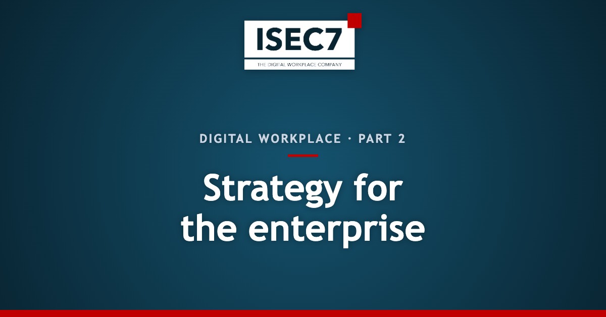 Strategy for the enterprise