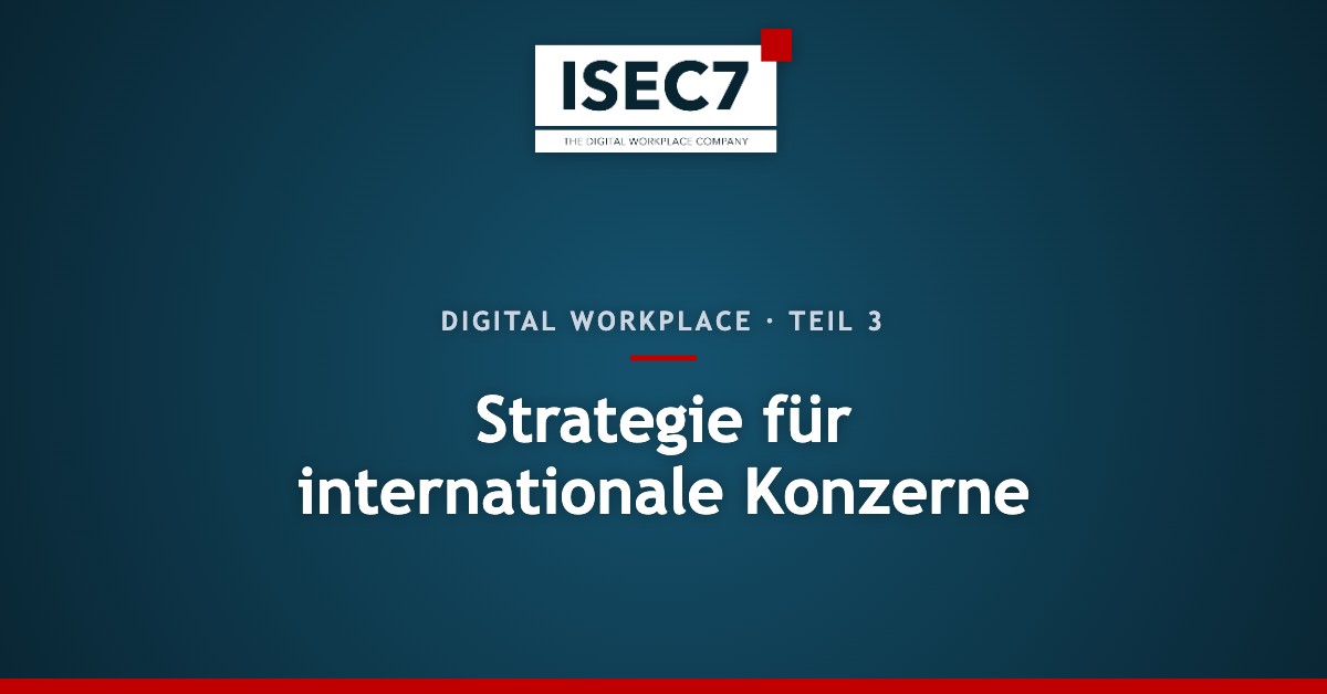 Strategie für internationale Konzerne