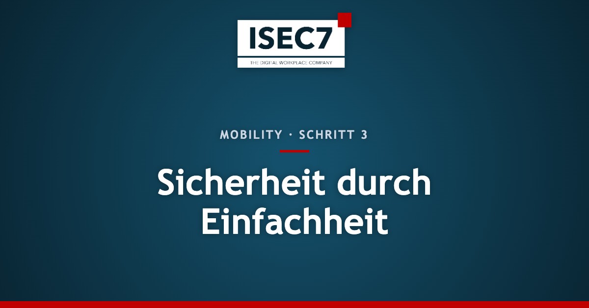 Sicherheit durch Einfachheit