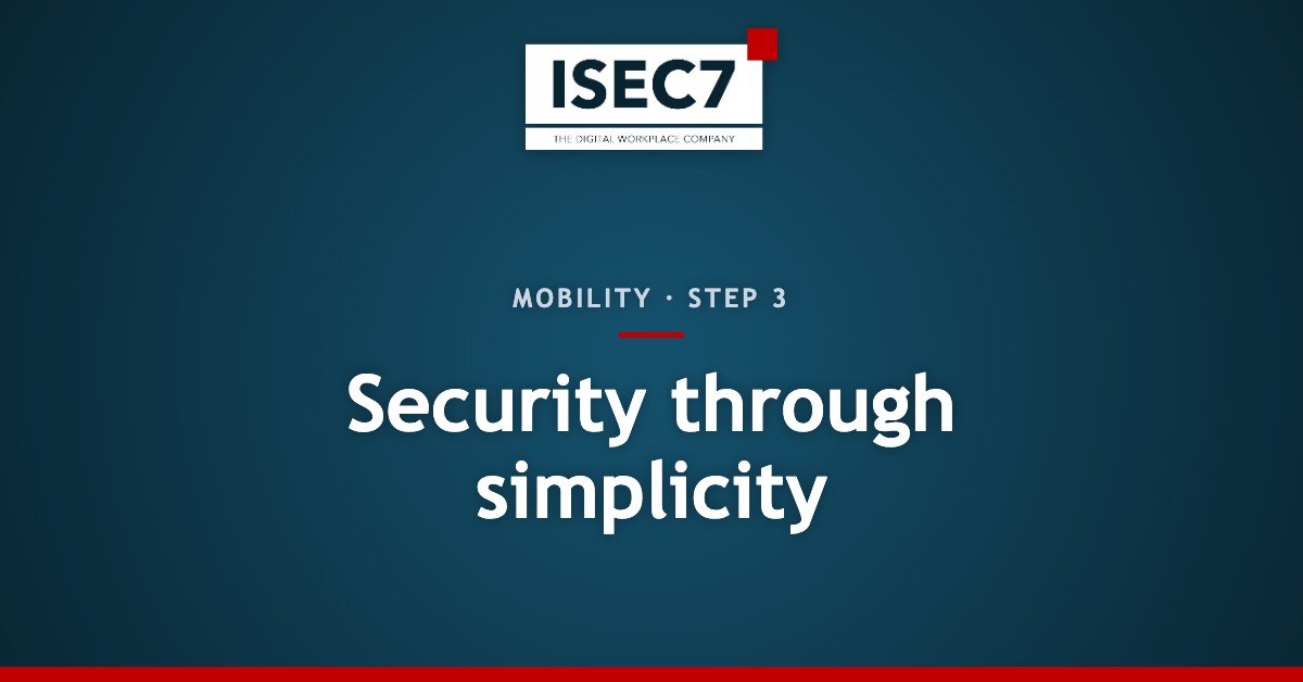 Security through simplicity
