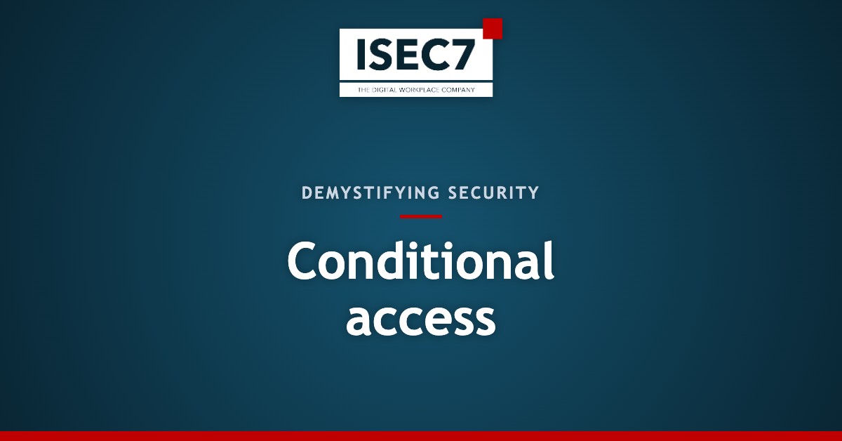 Conditional access