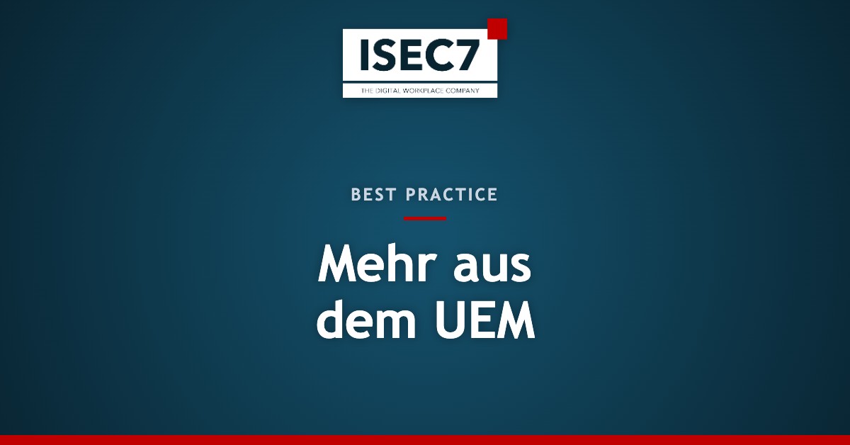 Mehr aus dem UEM