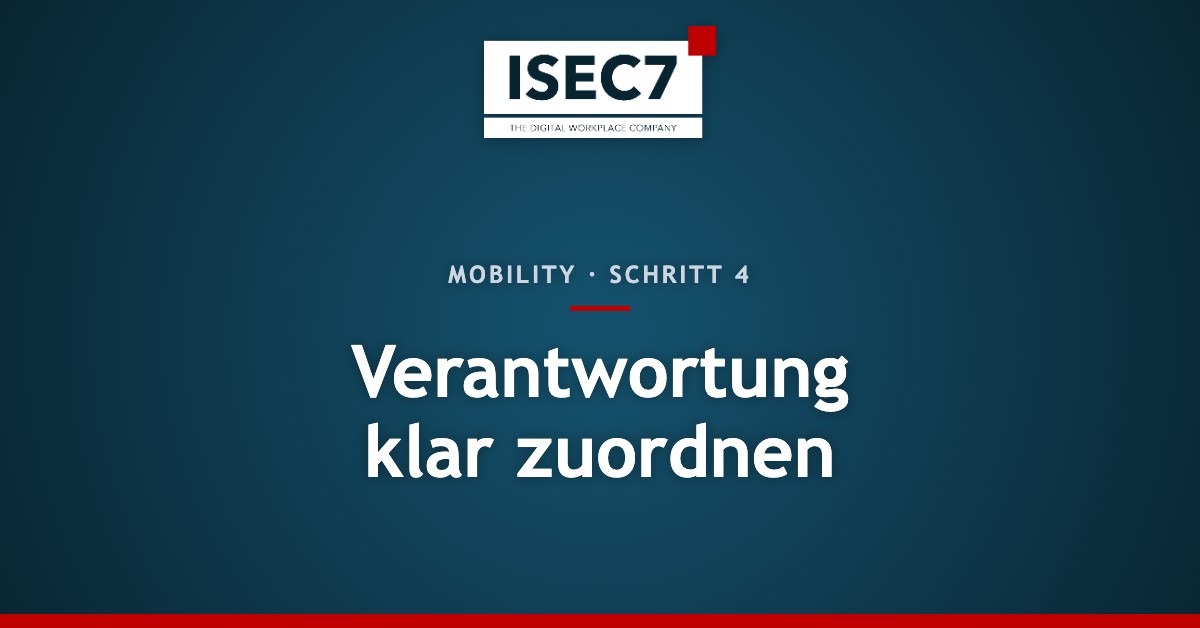 Verantwortung klar zuordnen