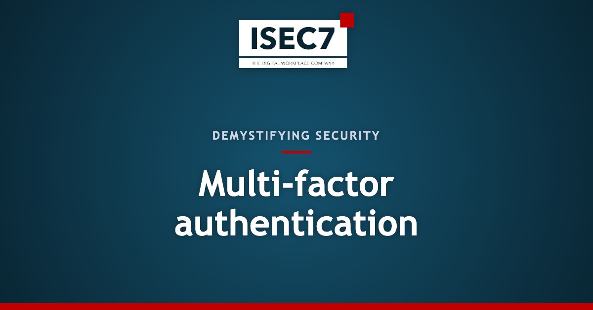 Multi-factor authentication